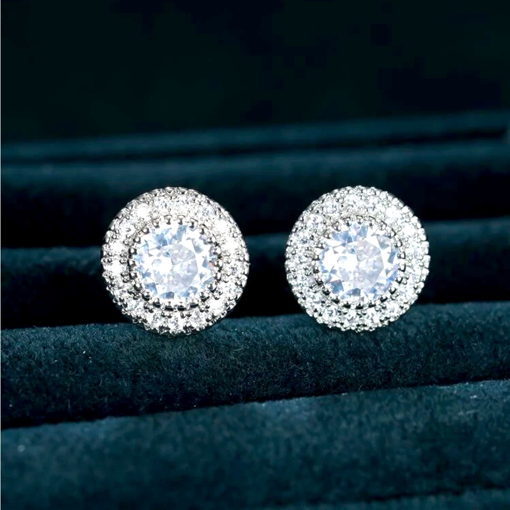Rhinestone Stud Earrings